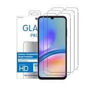 NOVAGO Compatible avec Samsung Galaxy A05, A05s, A06 et A07 - Pack de 3 Films de Protection d'Écran en Verre Trempé Transparent Résistant Anti Choc et Anti Explosion Compatible avec Coque