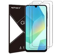 NOVAGO Compatible avec Samsung Galaxy A16 4G / 5G/A17 4G/5G,Samsung Galaxy A26 5G -Pack de 2 Films Protection écran en Verre trempé Solide 9H (Transparent), ne Couvre Pas la totalité de l'écran
