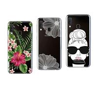 NOVAGO Compatible avec Samsung Galaxy A20E -Pack de 3 Coques de Protection Souple Transparente et Résistante Anti Choc (3 Coques, Multicolore 2)