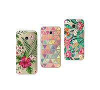 NOVAGO Compatible avec Samsung Galaxy A5 2017 (A520) Pack de 3 Coques Souples et résistantes avec Impression de qualité (Pack 1)