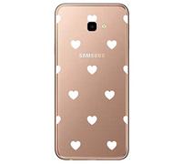NOVAGO Compatible avec Samsung Galaxy J4 Plus/J4 +/J4 Core -Coque Souple Solide Anti Choc avec Impression (1 Coque, Coeur)