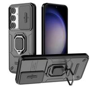 NOVAGO Compatible avec Samsung Galaxy S24 FE - Coque Ultra Résistante Anti Choc avec Anneau/béquille Bague Anti Chute