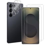 Pour Samsung Galaxy S25 Ultra 5G - Pack de 4 Films vitre Verre trempé 2 Vitre pour écran et 2 pour l'objectif caméra arrière NOVAGO