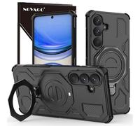 NOVAGO Compatible avec Samsung Galaxy S26 + / S26 Plus - Coque de Protection Ultra Résistante Anti Choc avec Anneau Support Béquille, Housse Étui Bumper Robuste avec Bague Anti Chute