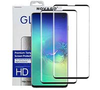 NOVAGO Compatible avec Samsung S10 E - Pack de 2 Films Protection écran Verre trempé résistant Anti Explosion d'écran (S10 E, Noir)