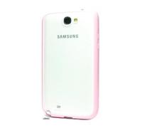 NOVAGO Compatible avec Sasmung Galaxy Note 2 -Coque Rigide Bi matière pour Samsung Galaxy Note II/Galaxy Note 2-N7100-Rose