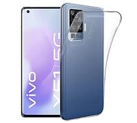 NOVAGO Compatible avec Vivo X51 5G - Coque Arrière Transparente en Silicone TPU Gel Souple Solide Anti Choc (Transparent)