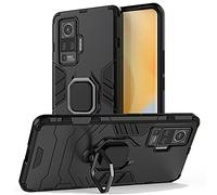 NOVAGO Compatible avec Vivo X51 5G - Coque Résistante Anti Choc avec Anneau Bague Anti Chute/béquille