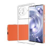 NOVAGO Compatible avec Vivo X80 Pro 5G - Coque arrière Transparent en TPU Gel Souple Solide Anti Choc