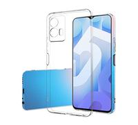 NOVAGO Compatible avec Vivo Y55 5G - Coque arrière Transparent en TPU Gel Souple Solide Anti Choc