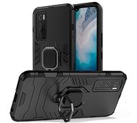 NOVAGO Compatible avec Vivo Y70 - Coque Résistante Anti Choc avec Anneau Bague Anti Chute/béquille