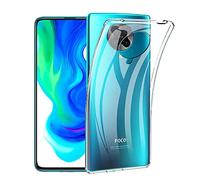 NOVAGO Compatible avec Xiaomi Poco F2 Pro 5G - Coque Transparent en Gel Souple Solide (Transparent)