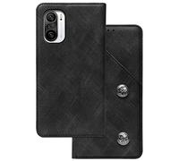 NOVAGO Compatible avec Xiaomi Poco F3 / Mi 11i - Housse étui Portefeuille Rabat avec emplacements de Carte et système de Support