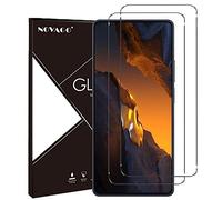 NOVAGO Compatible avec Xiaomi POCO F5 5G/POCO F5 Pro 5G - Pack de 2 films protection écran verre trempé résistant 9H 0.26 mm
