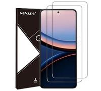 NOVAGO Compatible avec Xiaomi Poco F7 Ultra 5G -Pack de 2 Films Protection écran en Verre trempé Solide 9H (Transparent), ne Couvre Pas la totalité de l'écran