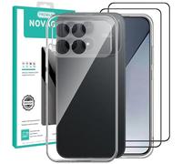 NOVAGO Compatible avec Xiaomi Poco F8 Pro 5G - Pack Complet- Coque Résistante Transparente + 2 Films vitre Protection écran Verre trempé