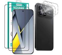 NOVAGO compatible avec Xiaomi Poco F8 Pro 5G - pack de 2 Films protection écran verre trempé résistant incurvé + 2 films protection caméra objectif arrière