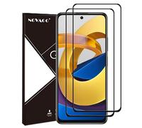 NOVAGO Compatible avec Xiaomi Poco M4 Pro 5G/Poco X3/X3 NFC/X3 Pro/Poco X4 Pro 5G/X4 GT 5G - Pack de 2 Films Verre trempé Protection écran 9H, couvre tout écran