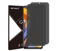 NOVAGO Compatible avec Xiaomi POCO M5s 4G - Lot de 2 Films vitre Protection écran Verre trempé résistant 0.33 mm 9H (Teinté anti espion)
