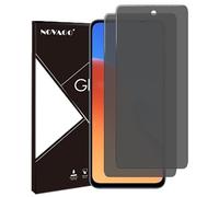 NOVAGO Compatible avec Xiaomi Redmi 12 4G / Redmi 12 5G / Redmi 13 4G / Poco M6 4G - Lot de 2 Films Protection écran Verre trempé (Teinté Anti Espion)