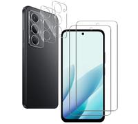 NOVAGO Compatible avec Xiaomi Redmi 15 4G/5G - Pack de 4 Films vitre verre trempé donc 2 pour écran et 2 pour l'objectif caméra arrière