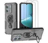 NOVAGO Compatible avec Xiaomi Redmi 15C 4G/5G - Pack Complet- Coque Anti Choc avec Anneau béquille Anti Chute + 2 Films de Protection écran en Verre trempé résistant