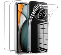 NOVAGO Compatible avec Xiaomi Redmi A3 4G / Redmi A3X 4G - Pack Complet - Coque Résistante Transparente + 2 Films vitre Protection écran en Verre trempé résistant
