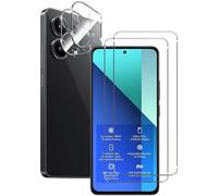 NOVAGO Compatible avec Xiaomi Redmi Note 13 4G - Pack de 4 Films en Verre trempé résistant Anti Choc et Anti Explosion, Deux Verres pour écran et Deux Verres pour Objectif