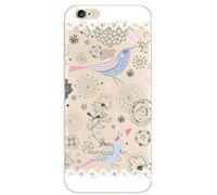 NOVAGO Compatible iPhone 6 Plus, iPhone 6S Plus - Coque Gel Souple incassable avec Impression de Motif Fantaisie (Oiseau Bleu)
