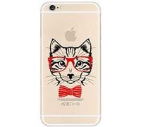 NOVAGO Coque Gel imprimée pour Apple iPod Touch 6 (sortie 2015) Chat au Nœud Papillon Rouge G