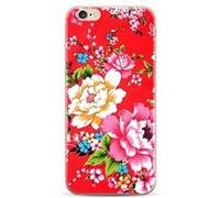 Accessoires audio NOVAGO Coque Gel imprimée pour apple iPod touch 6 (sortie 2015) - Fleur Rouge