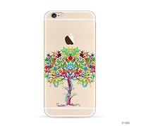 NOVAGO Coque Gel Silice Compatible iPhone 5, 5S, SE Motif Fantaisie Arbre