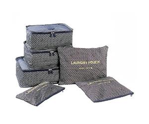 NOVAGO Ensemble Complet de différents Sacs, organisateurs de Valise et Voyage (Bleu étoile)