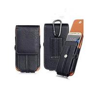 NOVAGO Housse Étui Ceinture pour Grand Smartphone jusqu'à 6.5" Compatible avec iPhone XS/ 11Pro Max, Samsung Note 10+, S10 Plus, A9 2018, J4+/J6 Plus,Mate 20 Pro, Psmart Plus,1+7 Pro,Xperia 1.