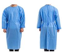 NOVAGO- Lot de 100 Blouses 45 gr/m2surblouses de Protection, blouses de travail, tablier Jetables Non tissé - Taille unique jusqu'au 120 kg