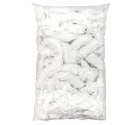 NOVAGO- Lot de 100 - Charlottes Jetables Bonnet douche Protection Cheveux plastique pour divers usages Restauration, Agro-Alimentaire, Industrie, Beauté.