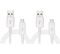 NOVAGO Lot de 2 Câbles 1 metre Micro USB Universel Charge et Transfert compatible avec Samsung J4 J6 S7 S6 S5 S4 J3 J5 A3 2016 A5 2016 A7,Note 3/4/5,Huawei P9 Lite,P8 Lite,P10 Lite