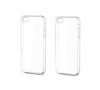 NOVAGO Lot de 2 Coque pour iPhone 5, iPhone 5S, iPhone SE 2016 Coque Gel Souple incassable et Solide