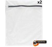 NOVAGO Lot de 2 Filets à Linge (40x50 cm) - Sacs de Lavage Taille M pour Vêtements Délicats, Chemises et Lingerie - Maille Résistante avec Fermeture Éclair de Sécurité