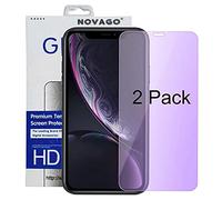NOVAGO Lot de 2 films en verre trempé pour iPhone 11 (contre la lumière bleue).