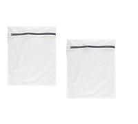 NOVAGO Lot de 2 Grands Filets à Linge (50x60 cm) - Sacs de Lavage de Protection pour Vêtements Délicats, Laine et Lingerie - Maille Résistante avec Fermeture Éclair de Sécurité