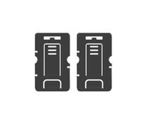 NOVAGO- Lot de 2 Petits Support de Bureau Pliables pour Tous Les Smartphones iPhone 6/7/8/X/11, Samsung S5/S6/S7/S8/S9, LG,Sony Xperia,Huawei.