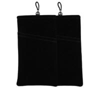 NOVAGO Lot de 2 PiècePochette Multifonction en Velours de qualité pour Les Bijoux ou Les Smartphones 6.0'' L:10x16.4 cm par Exemple iPhone 15/14/13/12/10,Galaxy A11/A12/A13/A14/S24/S23/S22/S21-Noir