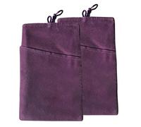 NOVAGO Lot de 2 PiècePochette Multifonction en Velours de qualité pour Les Bijoux ou Les Smartphones 6.0'' L:10x16.4 cm par Exemple iPhone 15/14/13/12/10,Galaxy A11/A12/A13/A14/S24/S23/S22/S21-Violet