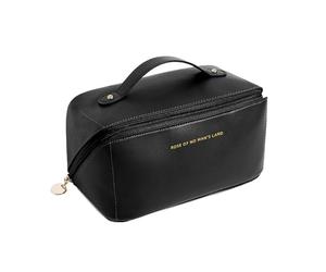 NOVAGO Mini Vanity Trousse Toilette Compacte, Trousse Maquillage, Pochette cosmétique, Organiseur de Maquillage (Noir)