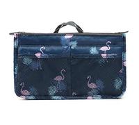 NOVAGO Organiseur Pochette Sac de Rangement intérieur pour Sac à Main ou Sac de Voyage (Divers Coloris Disponibles (Flamant Rose 1)
