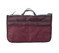 NOVAGO Organiseur Pochette Sac de Rangement intérieur pour Sac à Main ou Sac de Voyage (Divers Coloris Disponibles) (Bordeaux)