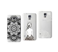 NOVAGO Pack de 3 Coques Galaxy S5, S5 Neo, S5 New Coques en Gel Souple résistante Impression Fantaisie Anti Choc pour Samsung Galaxy S5 (Pack 10)