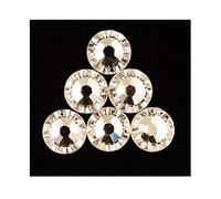NOVAGO Pack de 6 Autocollants Stickers Bouton Home pour décorer iPhone 4/4S, iPhone 5/5C, iPad, iPad 2, iPad Mini (Strass Blanc)