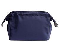 NOVAGO Petite Trousse de Toilette Compact Pliable, Trousse Maquillage, Pochette cosmétique Fleurie Style Japonais (Bleu Foncé)